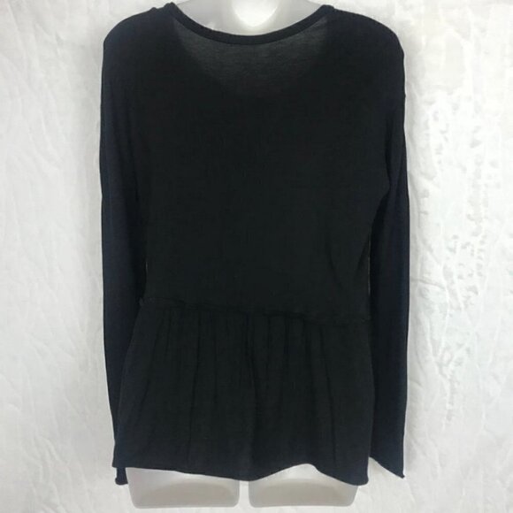 WILFRED Black Long Sleeved T-shirt With A Ballerina Style Bottom  Size M - Picture 6 of 8